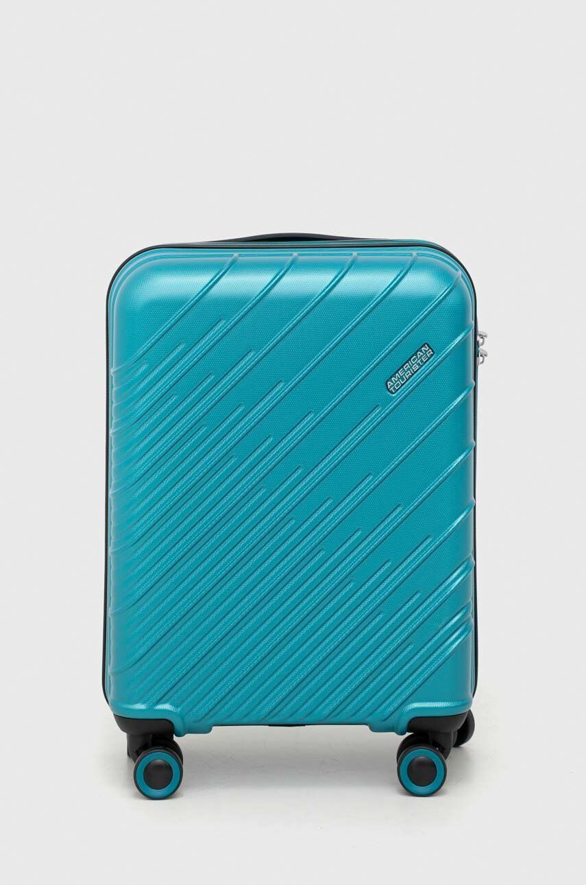 American Tourister valiza culoarea verde - Pled.ro