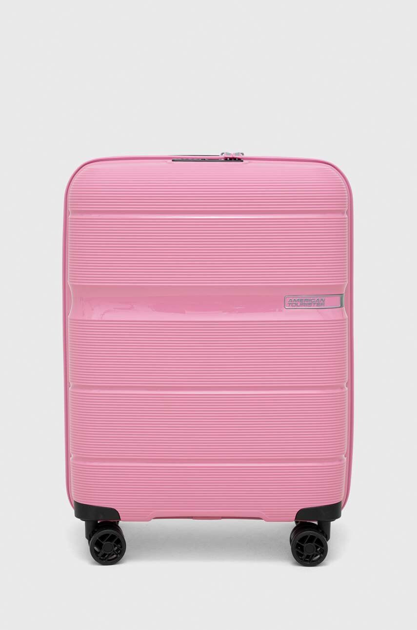 American Tourister valiza culoarea galben - Pled.ro