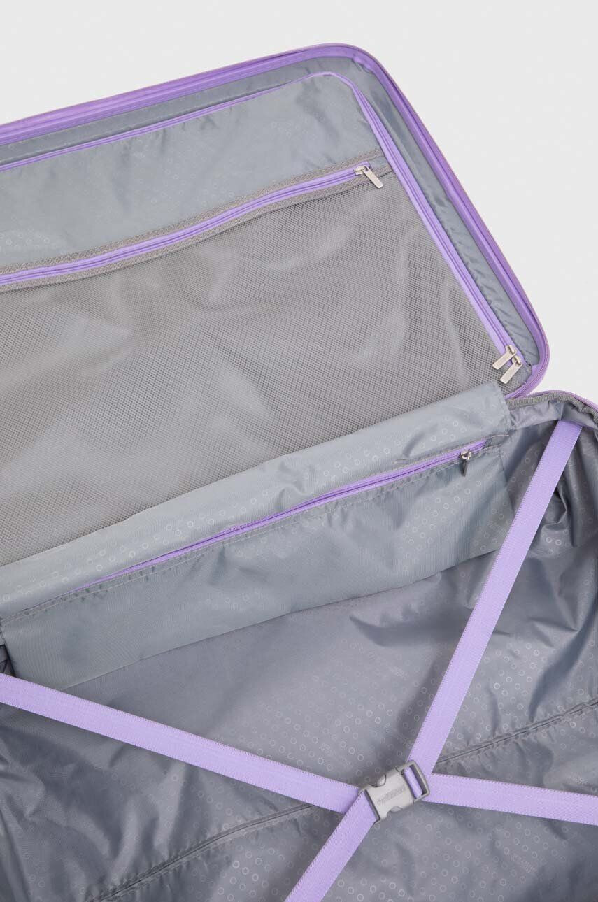 American Tourister valiză culoarea violet - Pled.ro