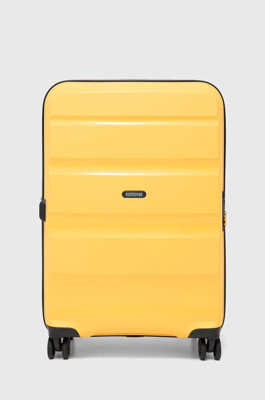 American Tourister valiză culoarea galbenă - Pled.ro