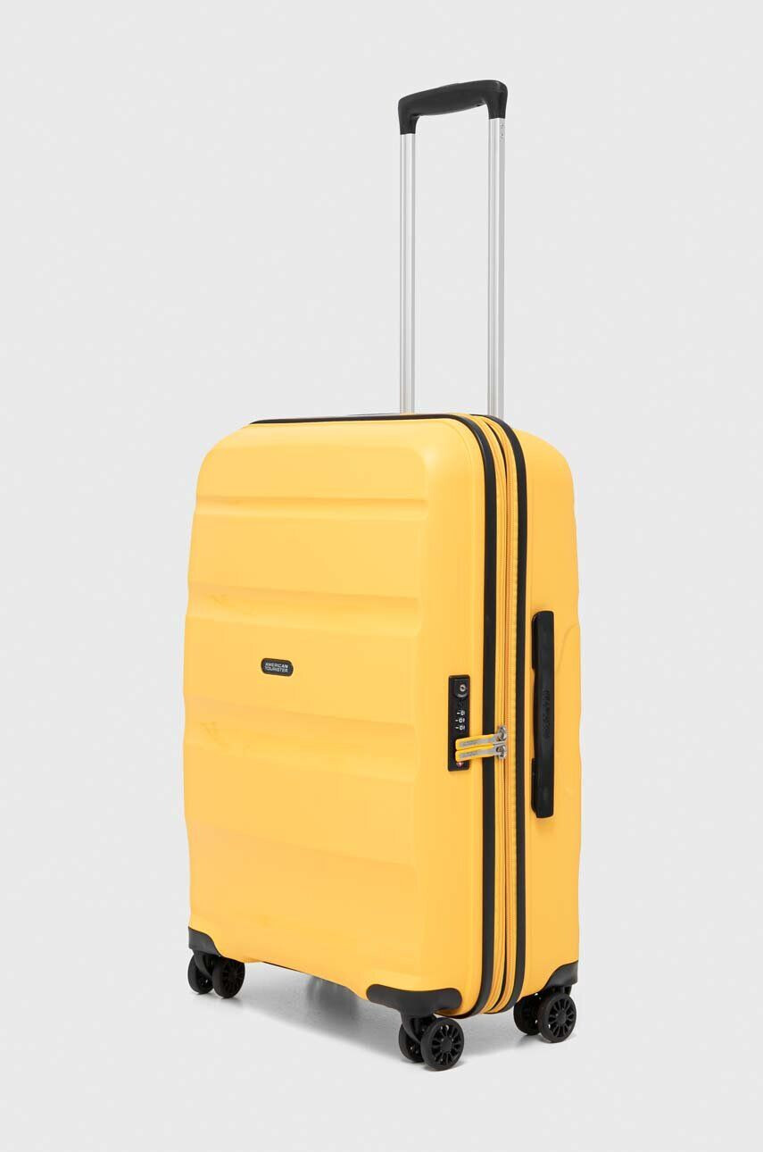 American Tourister valiză culoarea galbenă - Pled.ro