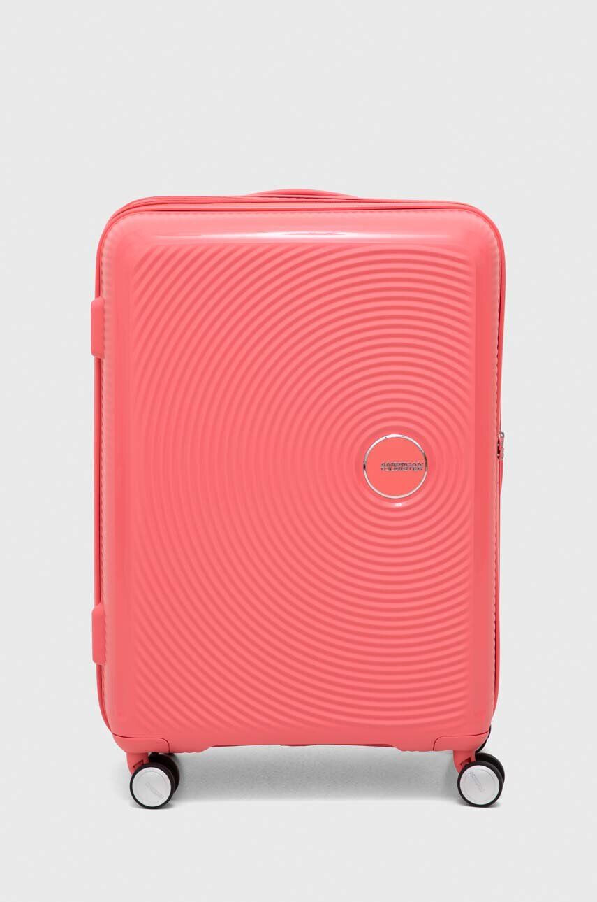 American Tourister valiză culoarea roz - Pled.ro