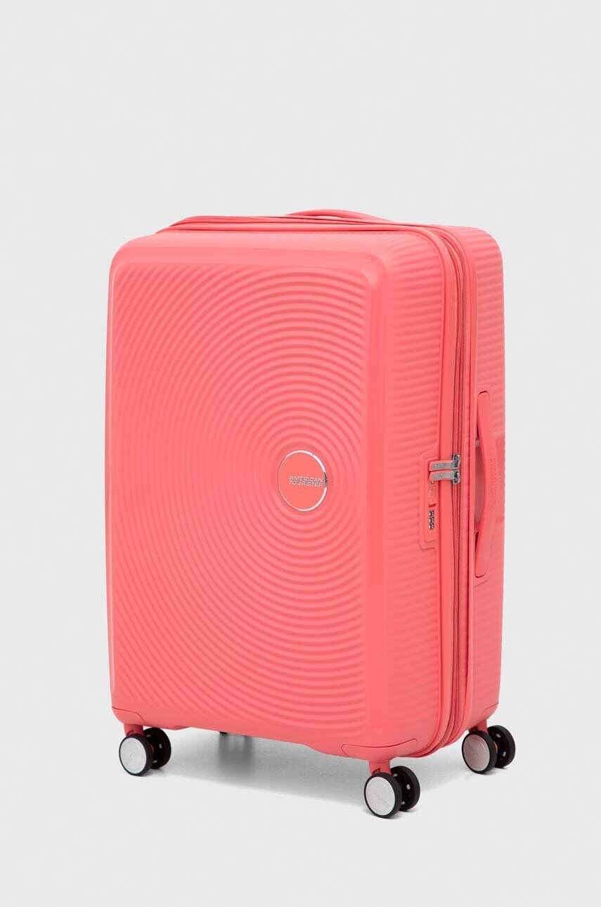 American Tourister valiză culoarea roz - Pled.ro