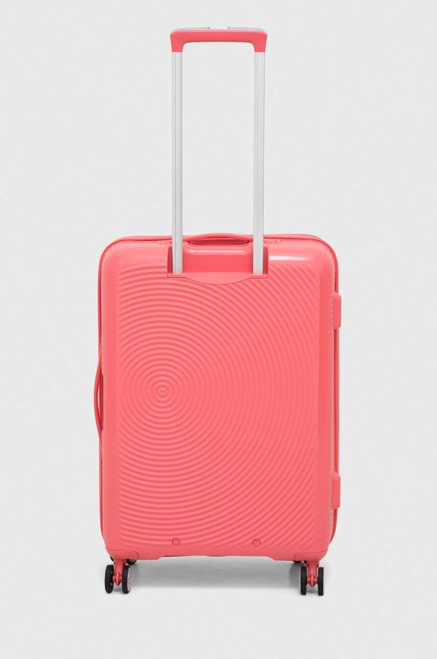 American Tourister valiză culoarea roz - Pled.ro