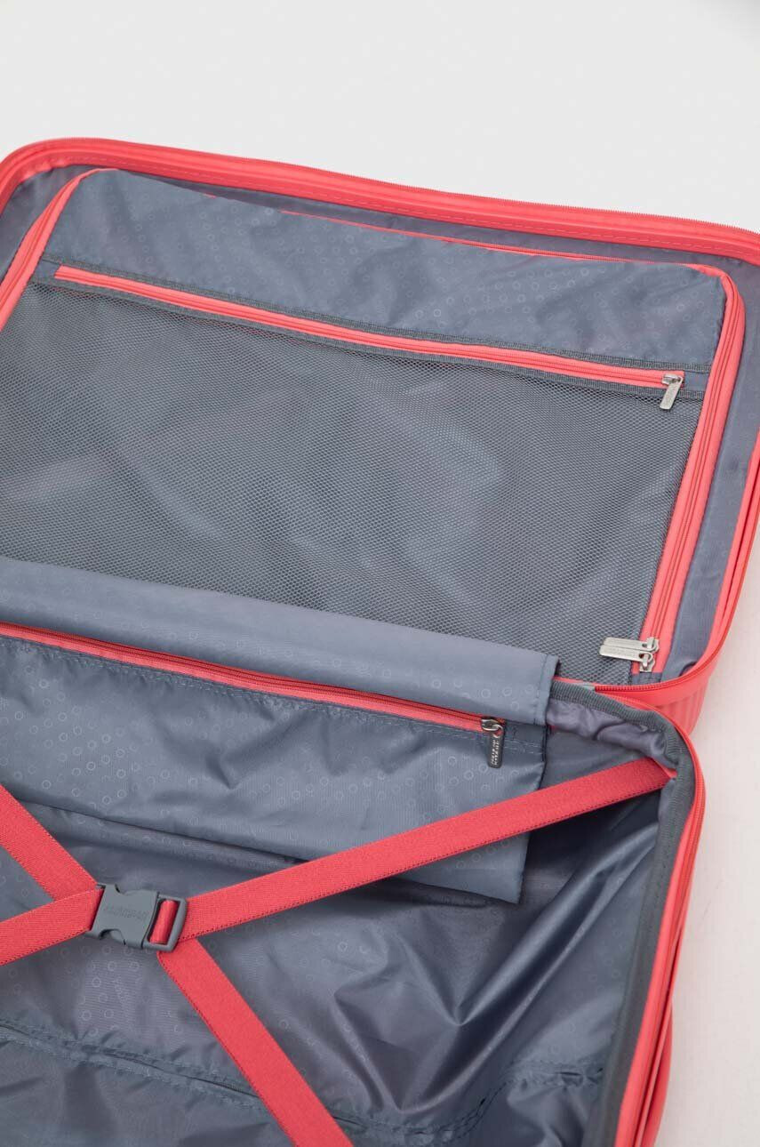 American Tourister valiză culoarea roz - Pled.ro