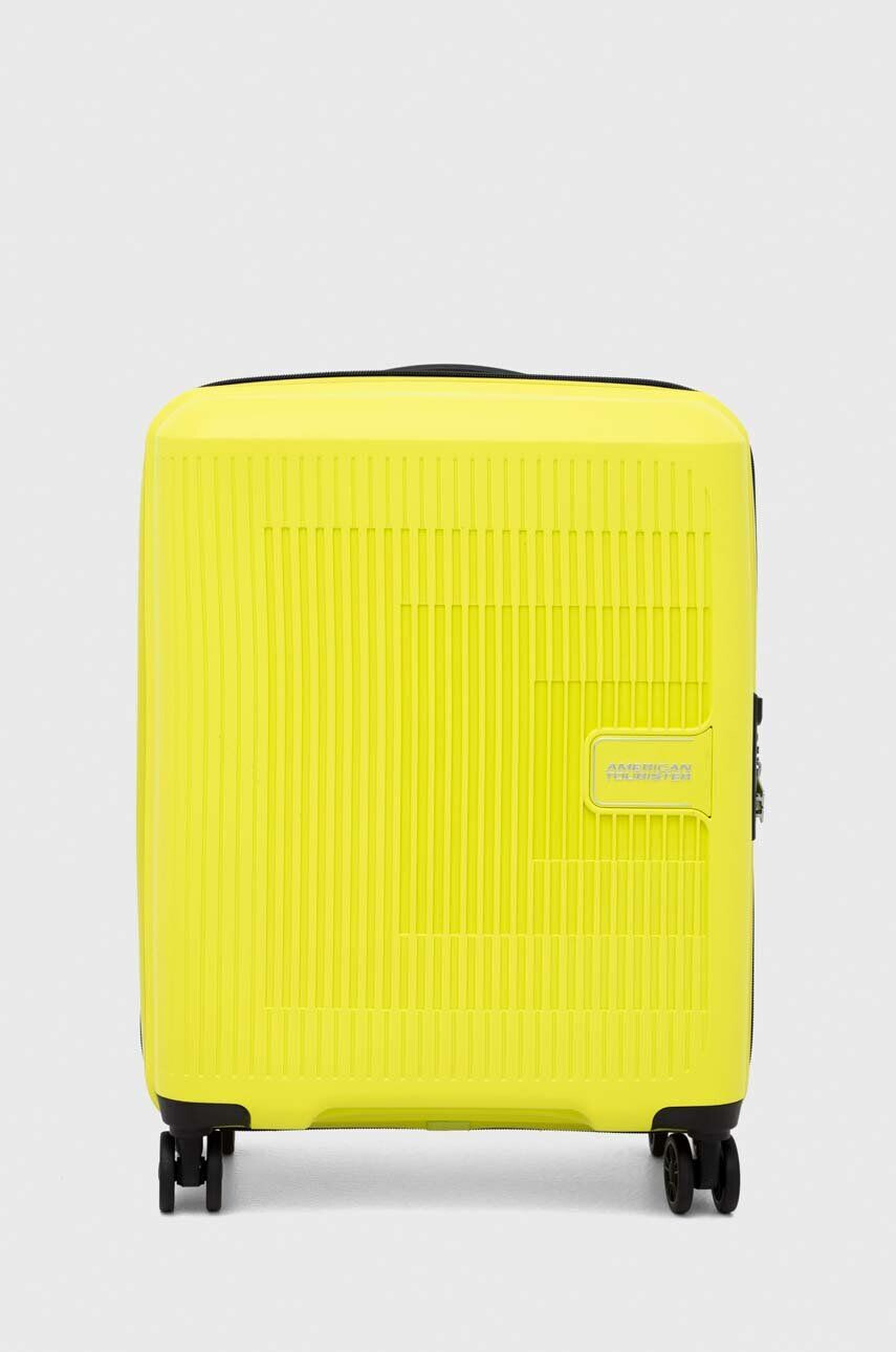 American Tourister valiză culoarea verde - Pled.ro