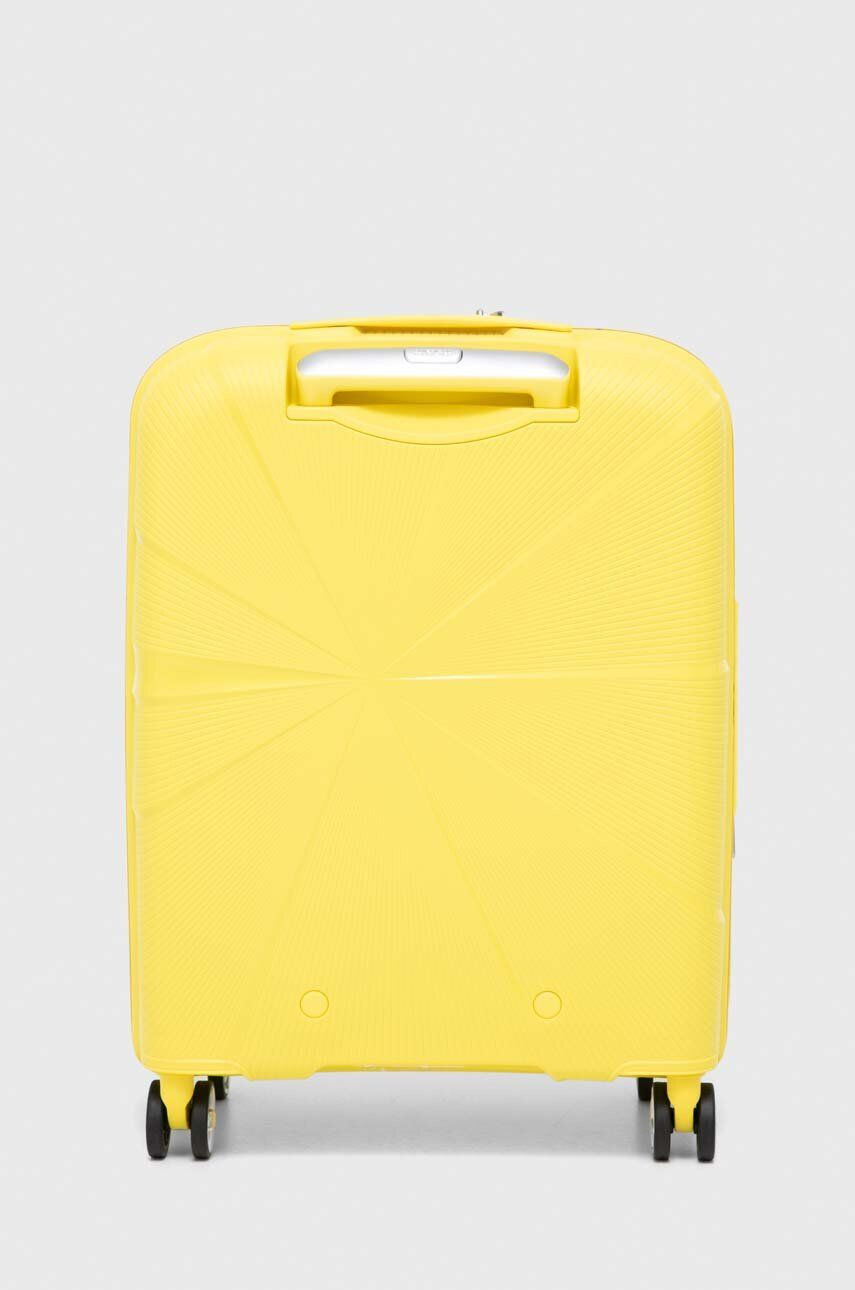 American Tourister valiză culoarea galbenă - Pled.ro