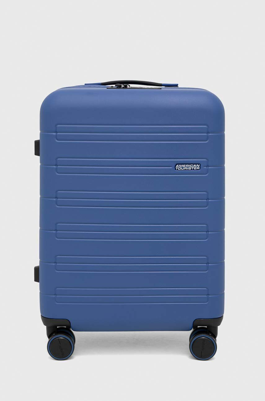 American Tourister valiza culoarea albastru marin - Pled.ro