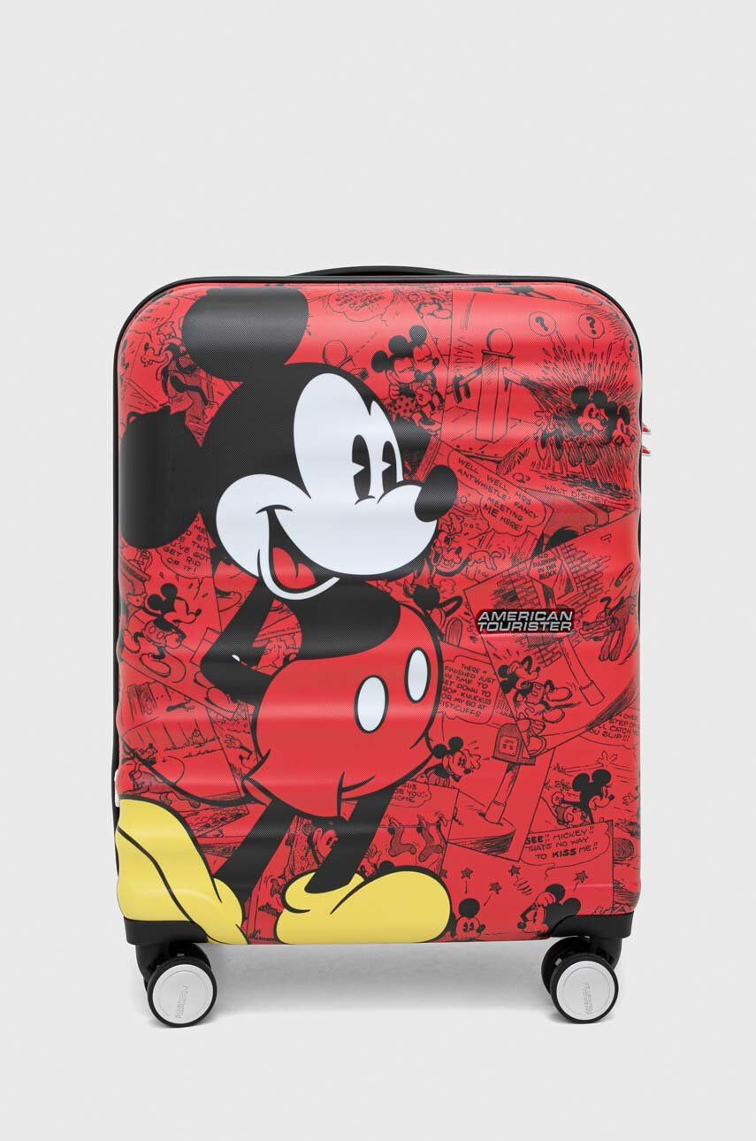 American Tourister valiza x Disney culoarea rosu - Pled.ro