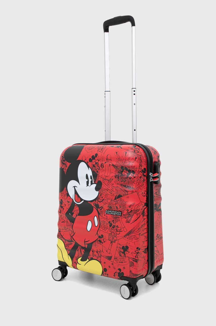 American Tourister valiza x Disney culoarea rosu - Pled.ro