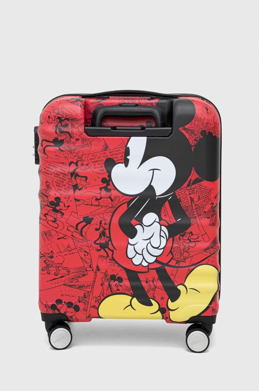 American Tourister valiza x Disney culoarea rosu - Pled.ro