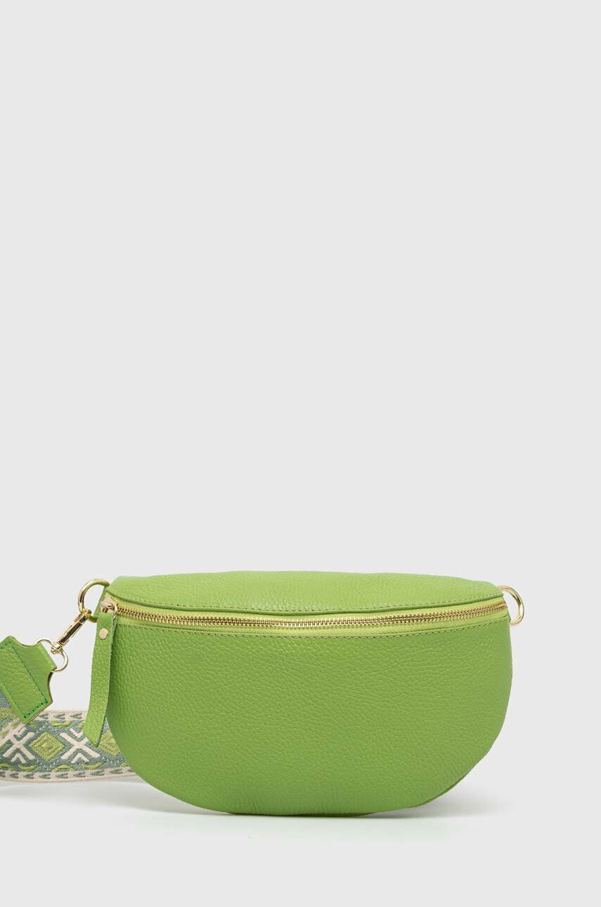 Answear Lab borseta de piele culoarea verde - Pled.ro