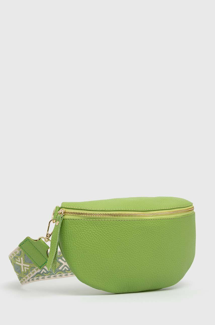 Answear Lab borseta de piele culoarea verde - Pled.ro