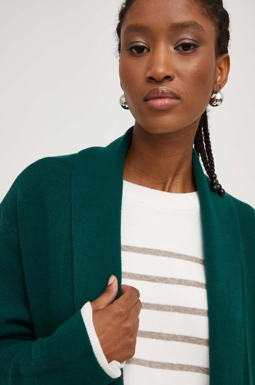 Answear Lab cardigan femei culoarea verde - Pled.ro