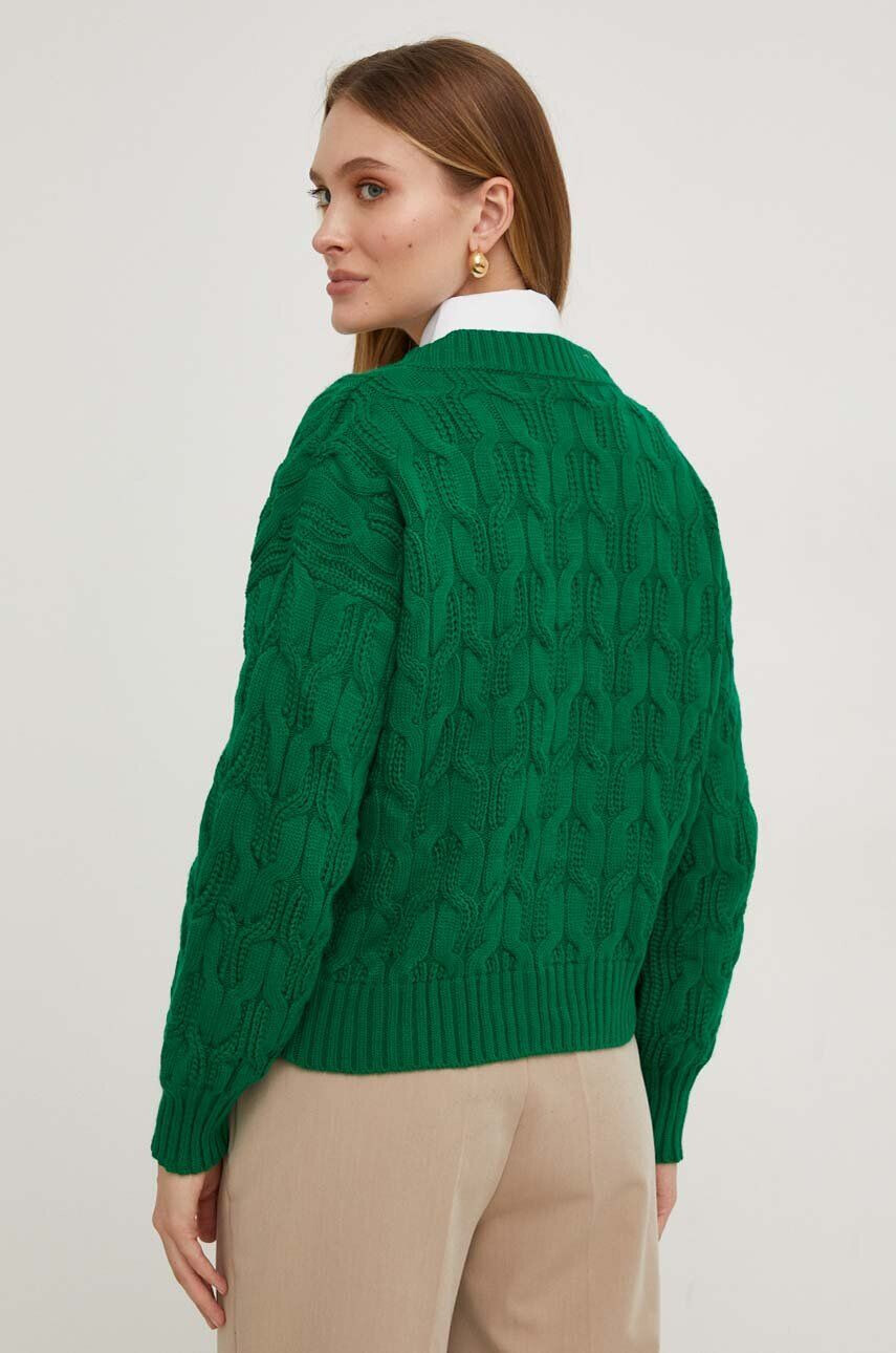 Answear Lab cardigan femei culoarea verde călduros - Pled.ro