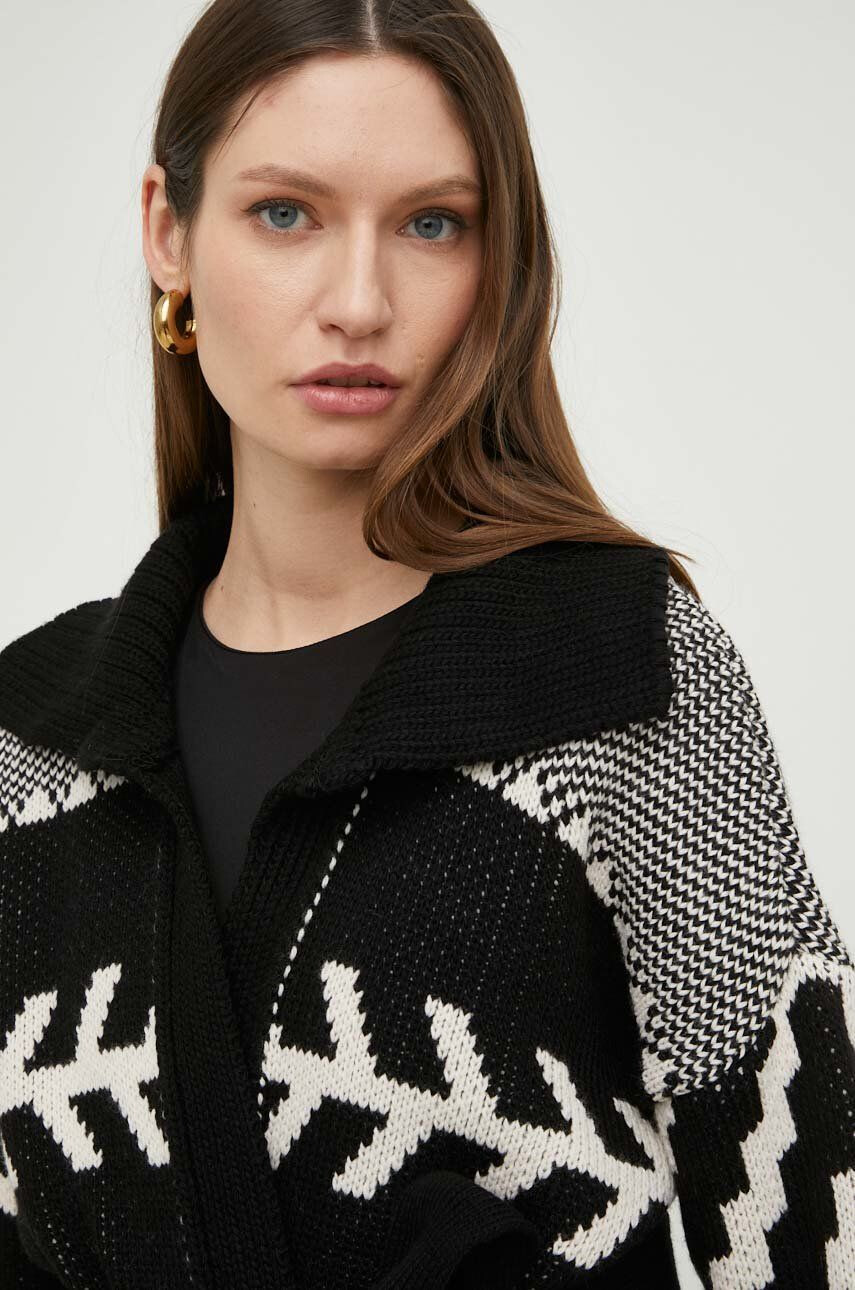 Answear Lab cardigan de lana femei culoarea negru călduros - Pled.ro