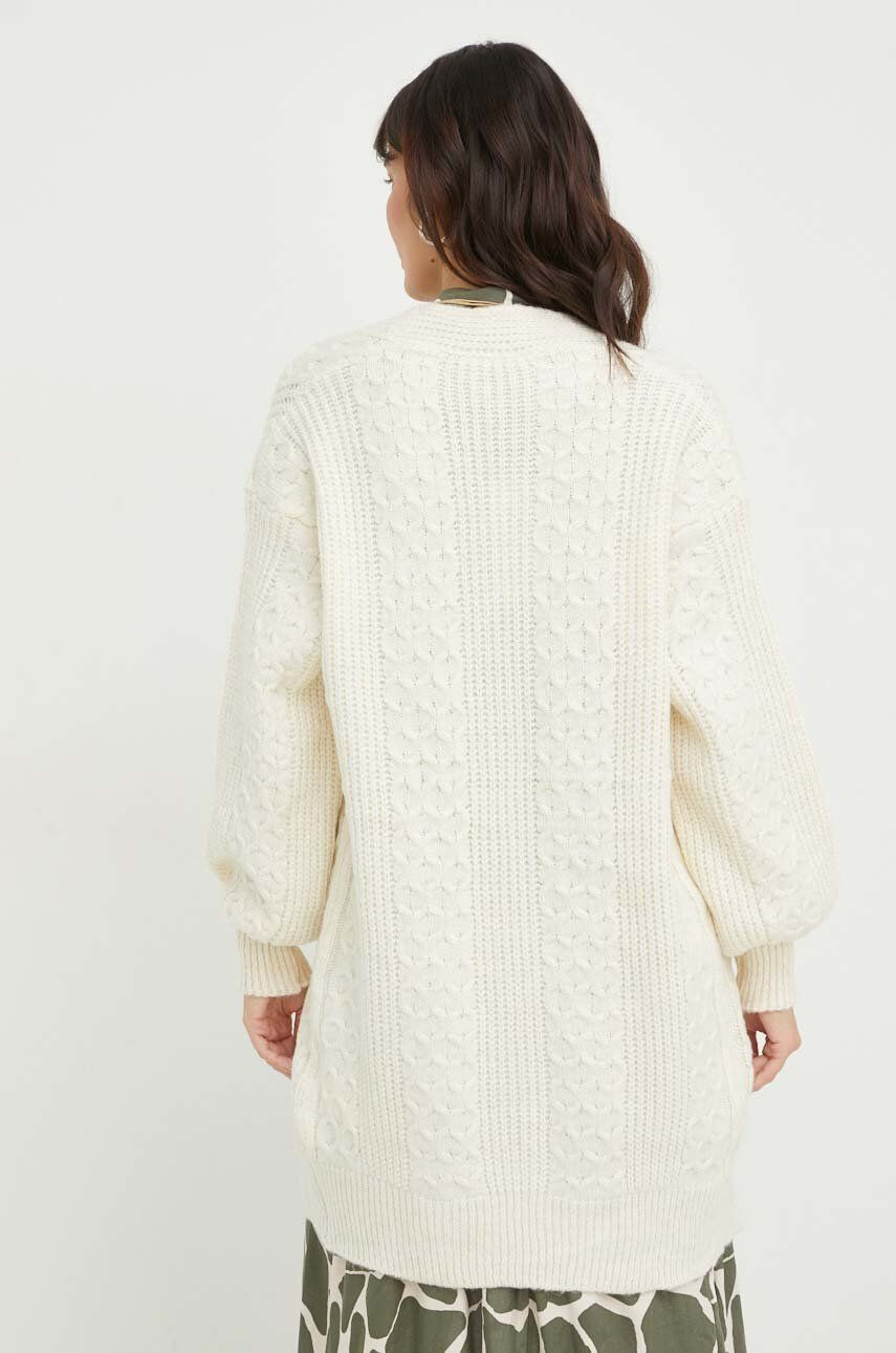 Answear Lab cardigan de lana femei culoarea bej - Pled.ro