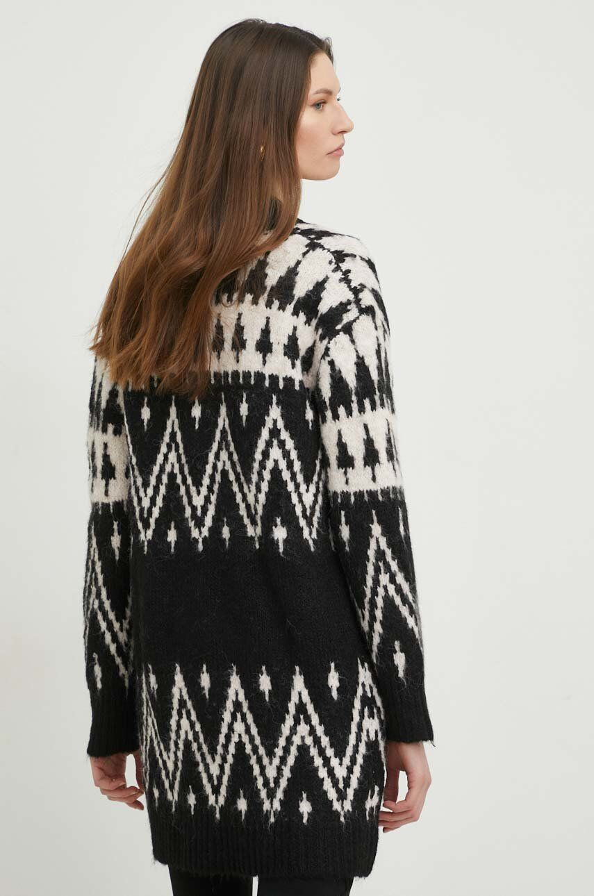 Answear Lab cardigan de lana femei culoarea negru călduros - Pled.ro