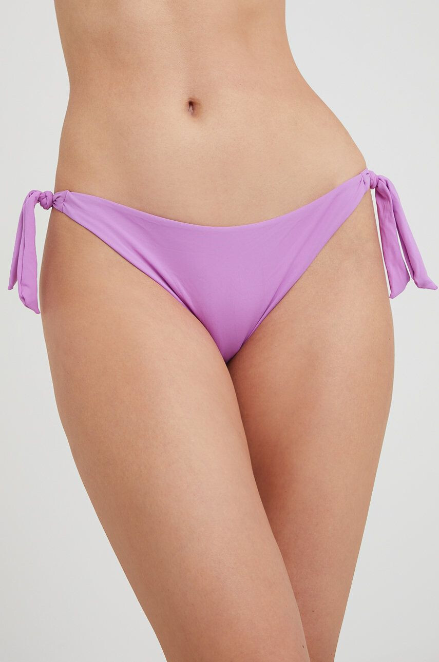 Answear Lab costum de baie culoarea albastru marin cupa rigidizata - Pled.ro