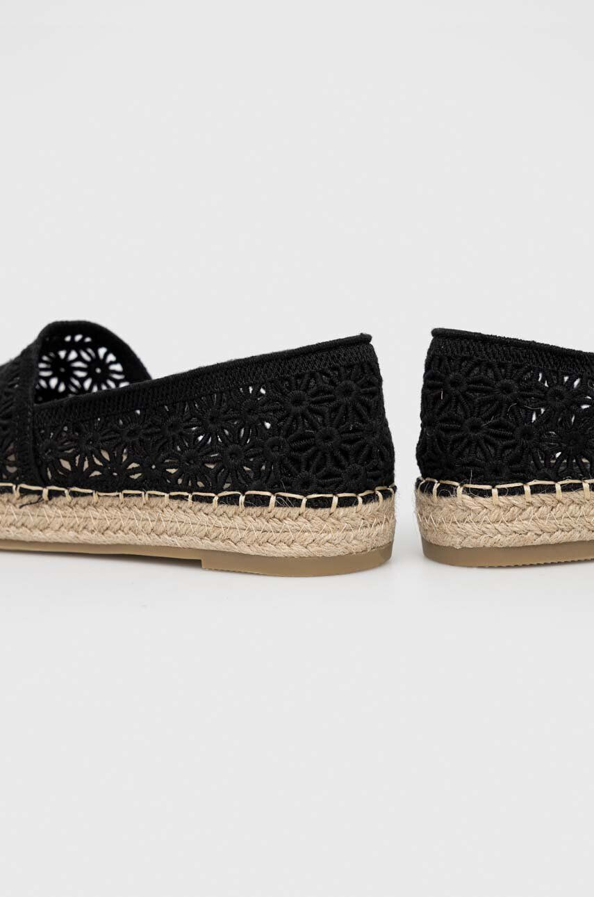 Answear Lab espadrile culoarea negru cu platforma - Pled.ro