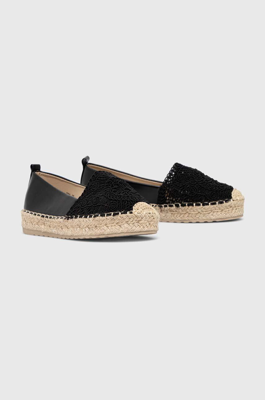 Answear Lab espadrile culoarea negru - Pled.ro