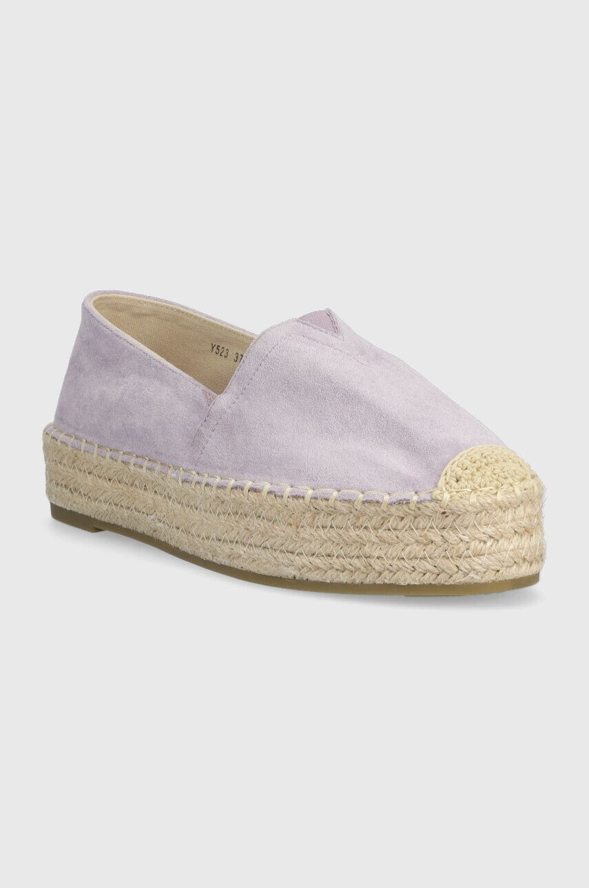 Answear Lab espadrile culoarea violet cu platforma - Pled.ro