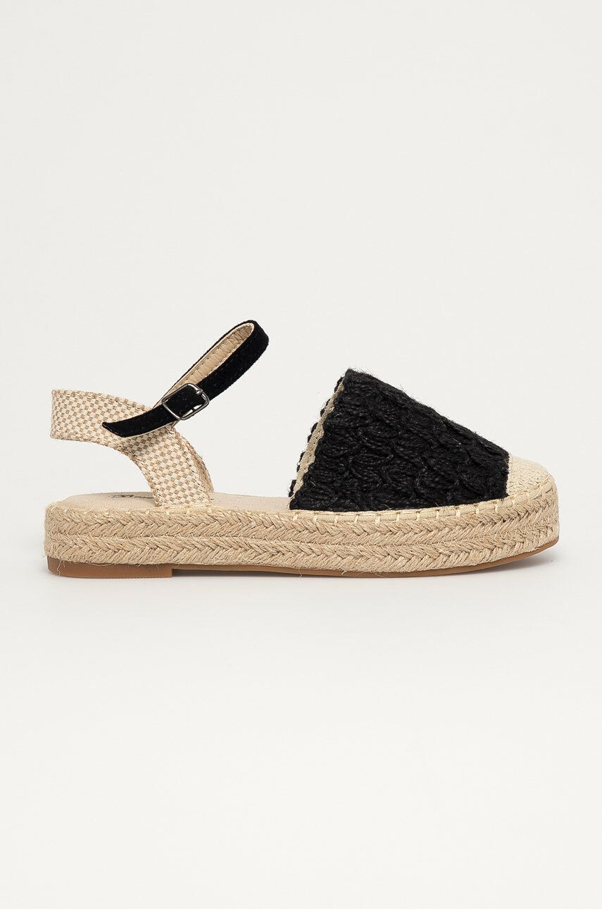 Answear Lab Espadrile Best Shoes culoarea negru cu platformă - Pled.ro