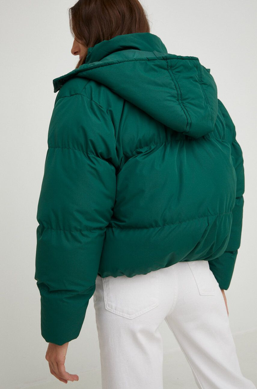 Answear Lab geaca femei culoarea verde de iarna oversize - Pled.ro