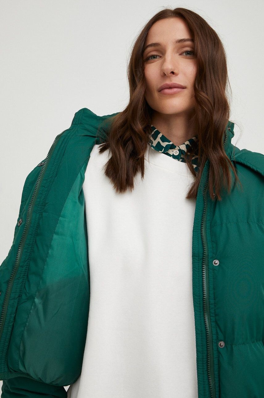 Answear Lab geaca femei culoarea verde de iarna oversize - Pled.ro