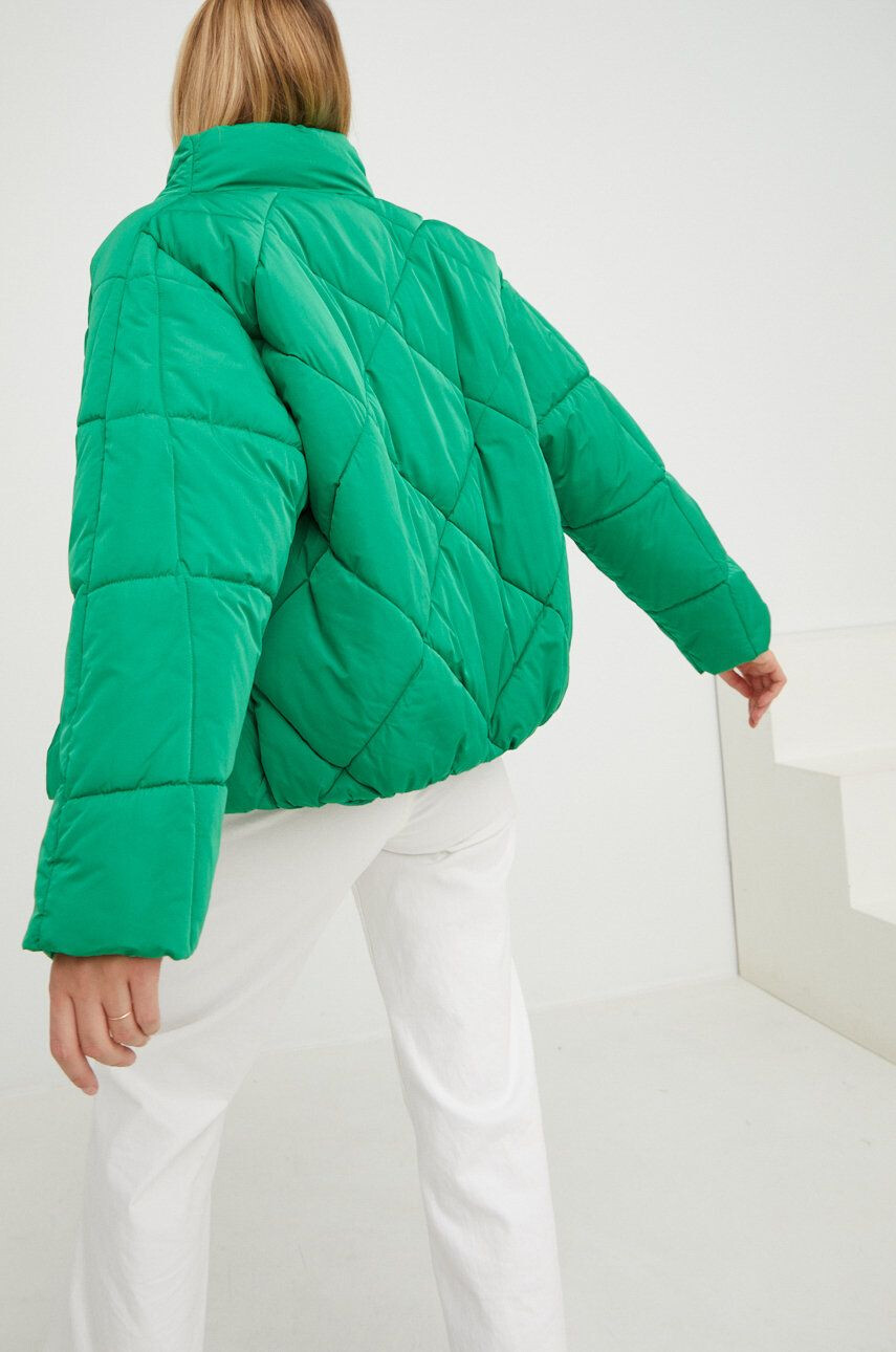 Answear Lab geaca femei culoarea verde de iarna oversize - Pled.ro