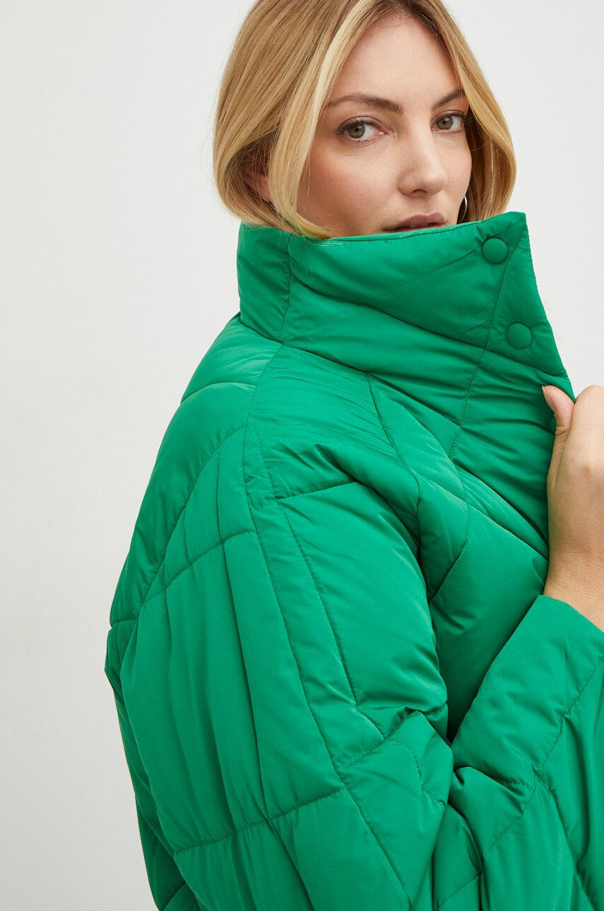 Answear Lab geaca femei culoarea verde de iarna oversize - Pled.ro