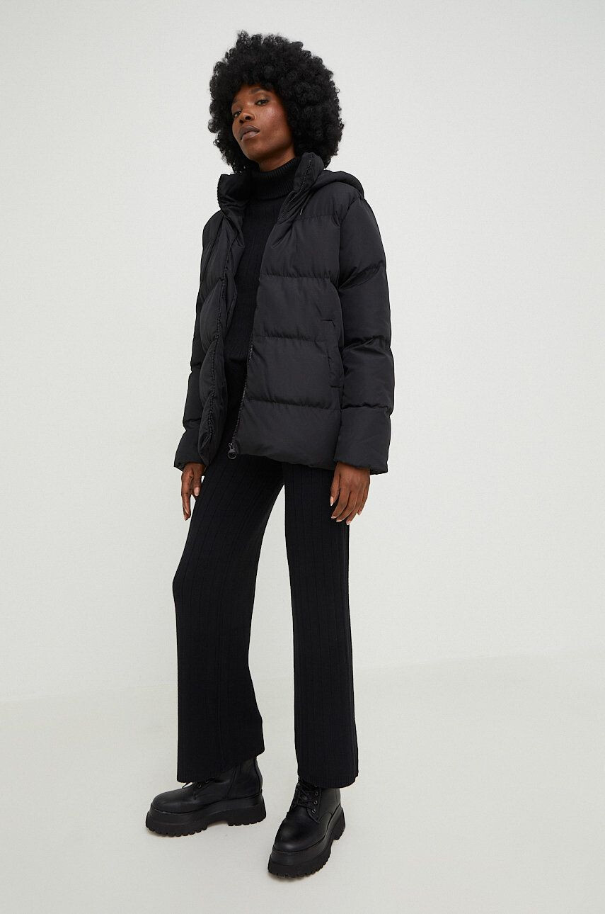 Answear Lab geaca femei culoarea negru de iarna oversize - Pled.ro