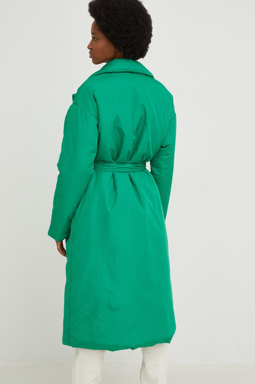 Answear Lab geaca femei culoarea verde de iarna oversize - Pled.ro