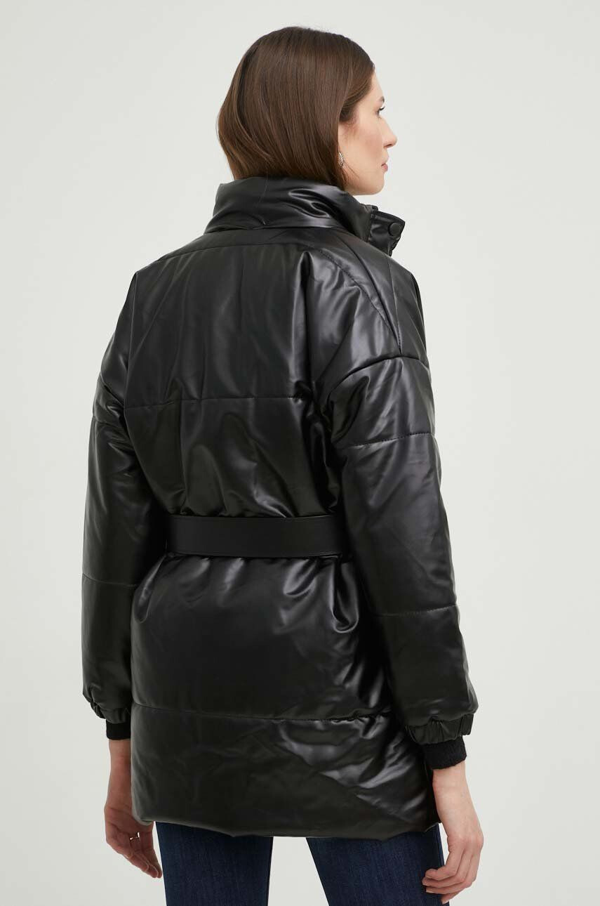 Answear Lab geaca femei culoarea negru de iarna oversize - Pled.ro