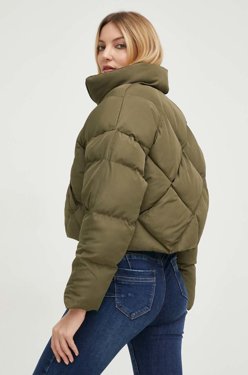 Answear Lab geaca femei culoarea verde de iarna oversize - Pled.ro