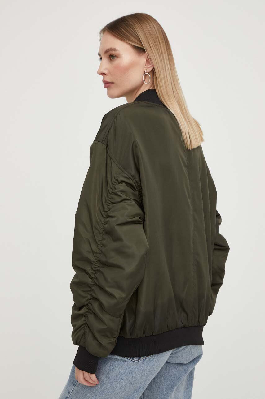 Answear Lab geaca bomber femei culoarea negru de tranzitie - Pled.ro