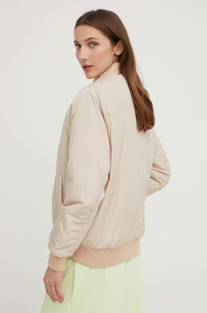 Answear Lab geaca bomber femei culoarea gri de tranzitie - Pled.ro