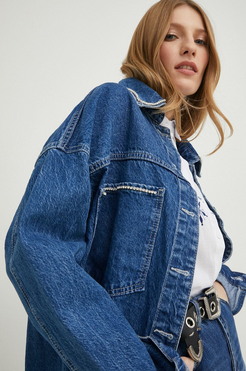 Answear Lab geaca jeans femei oversize - Pled.ro