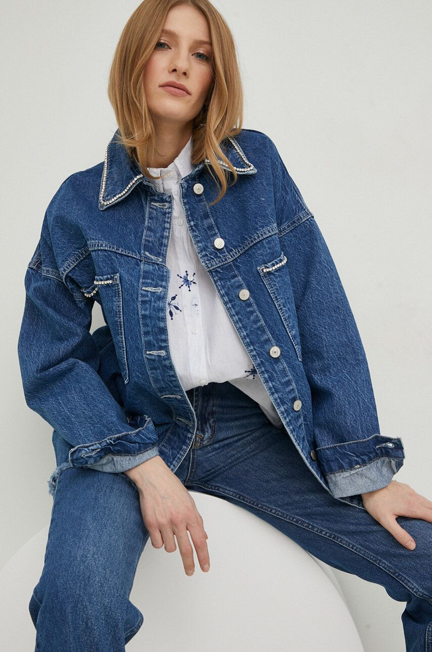 Answear Lab geaca jeans femei oversize - Pled.ro