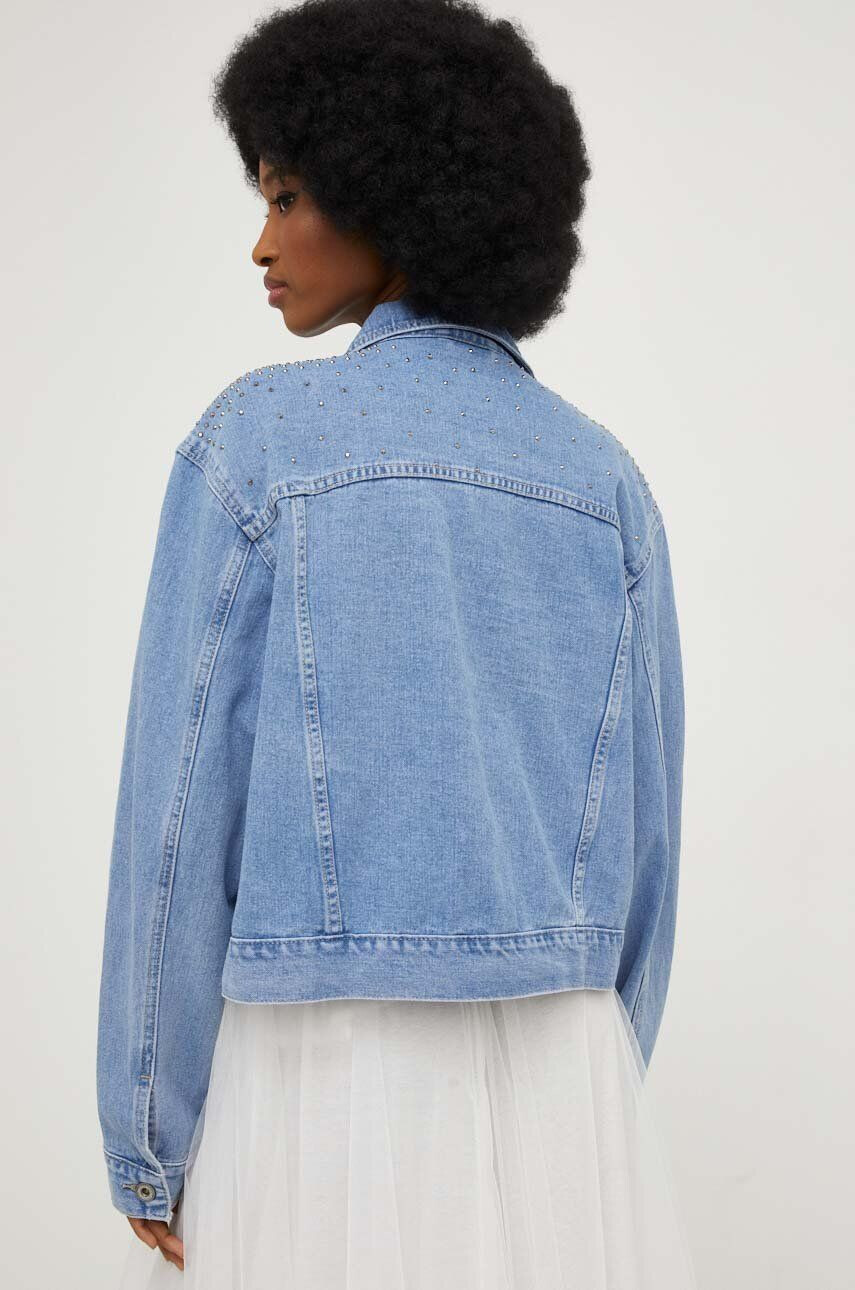 Answear Lab geaca jeans femei de tranzitie oversize - Pled.ro