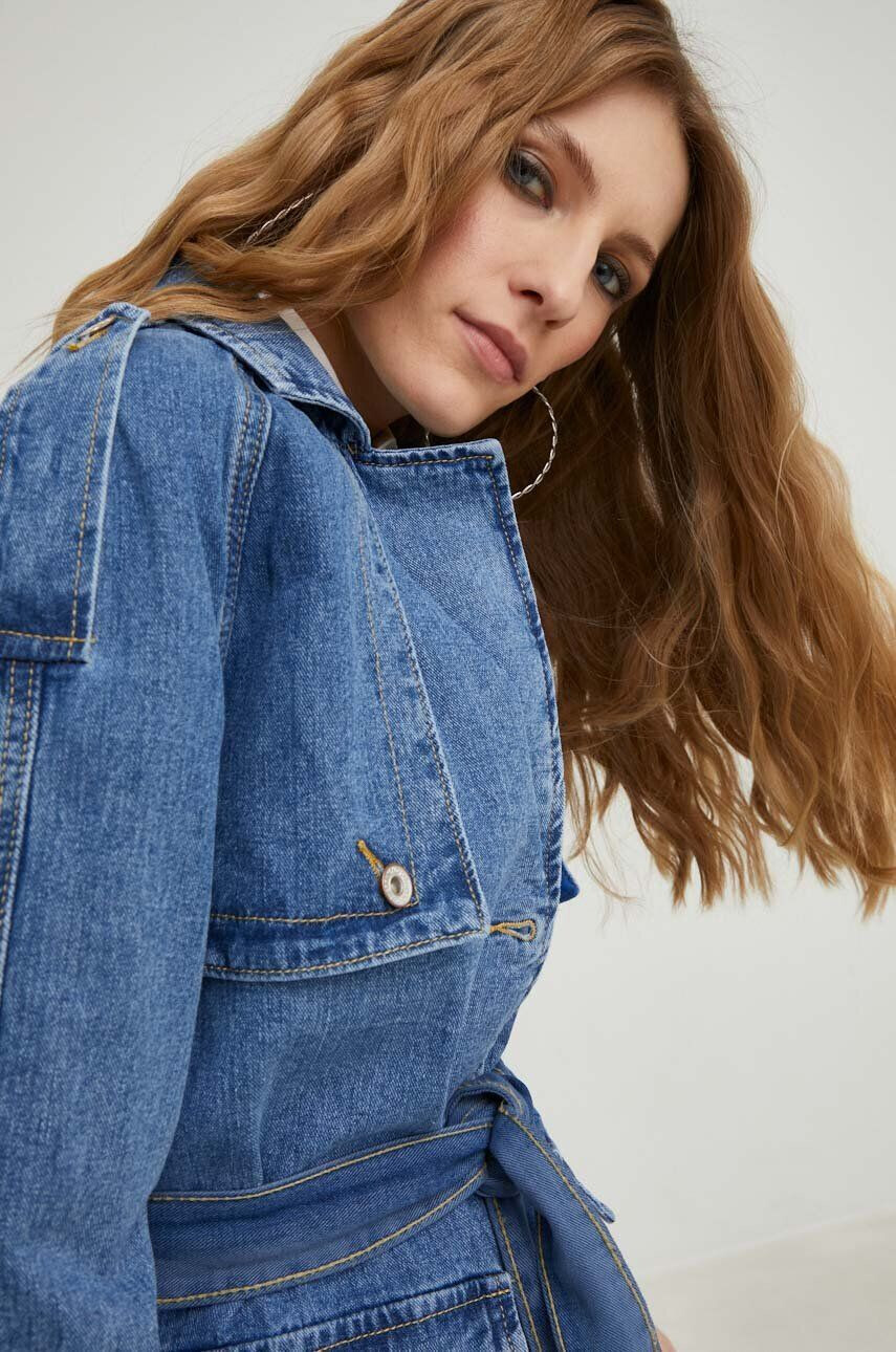 Answear Lab geaca jeans x colecția limitată SISTERHOOD femei de tranzitie - Pled.ro