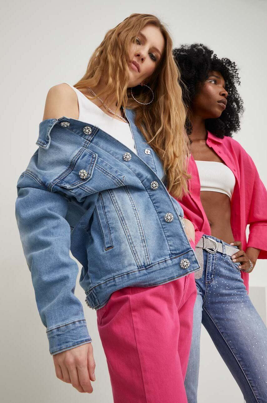 Answear Lab geaca jeans x colecția limitată SISTERHOOD femei de tranzitie - Pled.ro