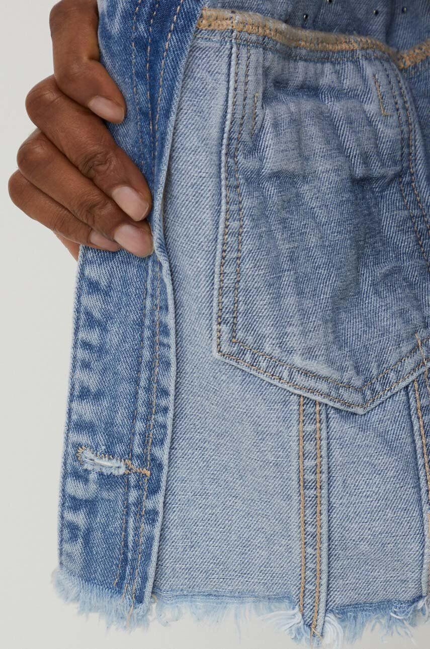 Answear Lab geaca jeans femei de tranzitie oversize - Pled.ro