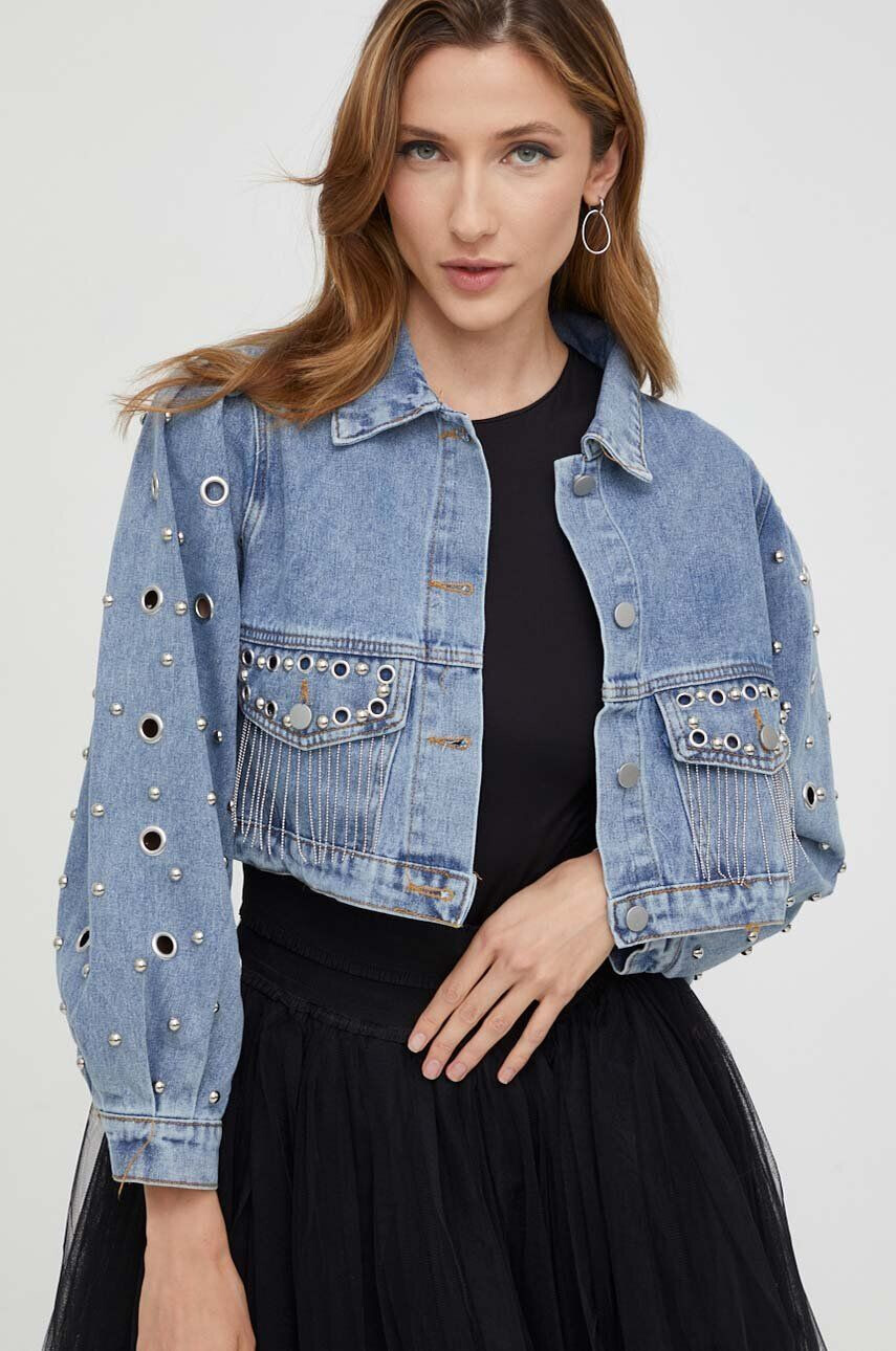 Answear Lab geaca jeans femei de tranzitie oversize - Pled.ro