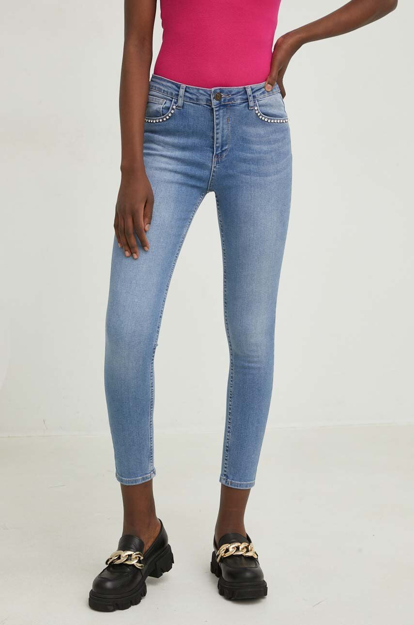 Answear Lab jeansi femei high waist - Pled.ro