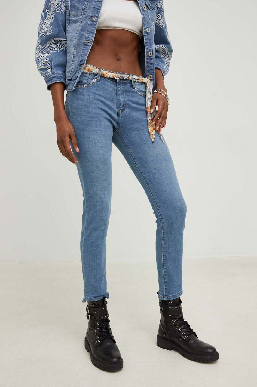 Answear Lab jeansi x colecția limitată SISTERHOOD femei high waist - Pled.ro