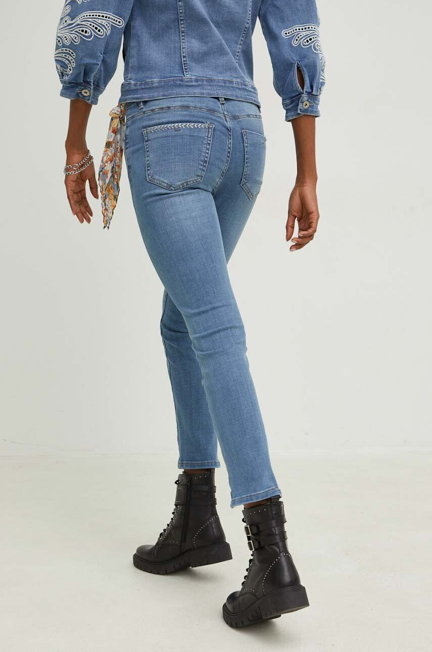 Answear Lab jeansi x colecția limitată SISTERHOOD femei high waist - Pled.ro