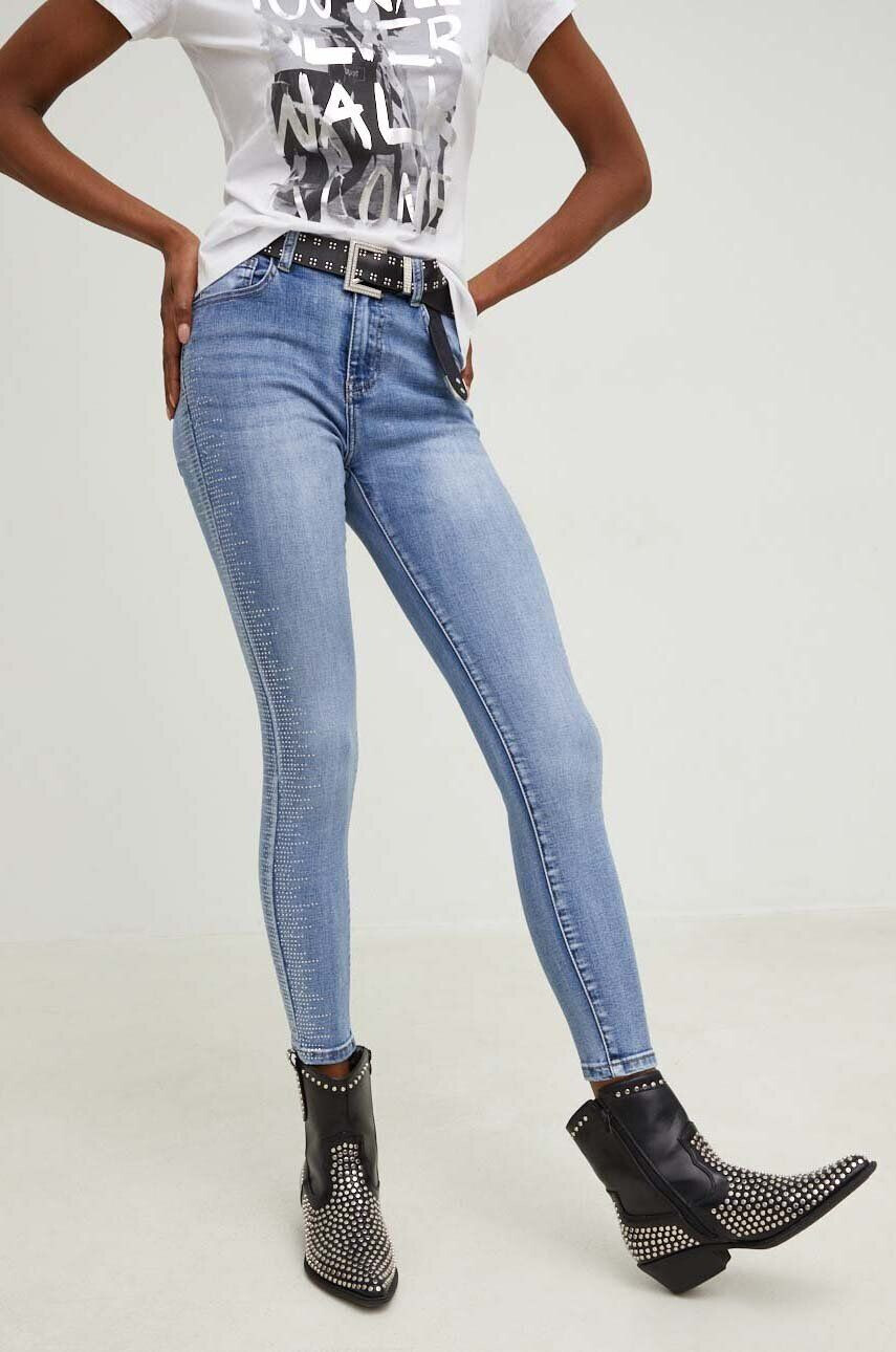 Answear Lab jeansi x colecția limitată SISTERHOOD femei high waist - Pled.ro