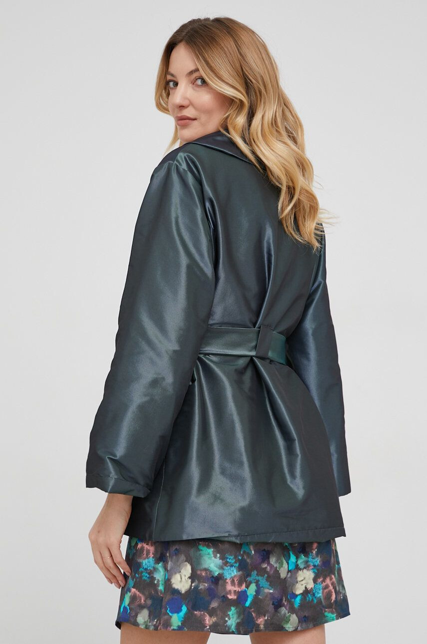 Answear Lab kimono femei culoarea verde oversize - Pled.ro