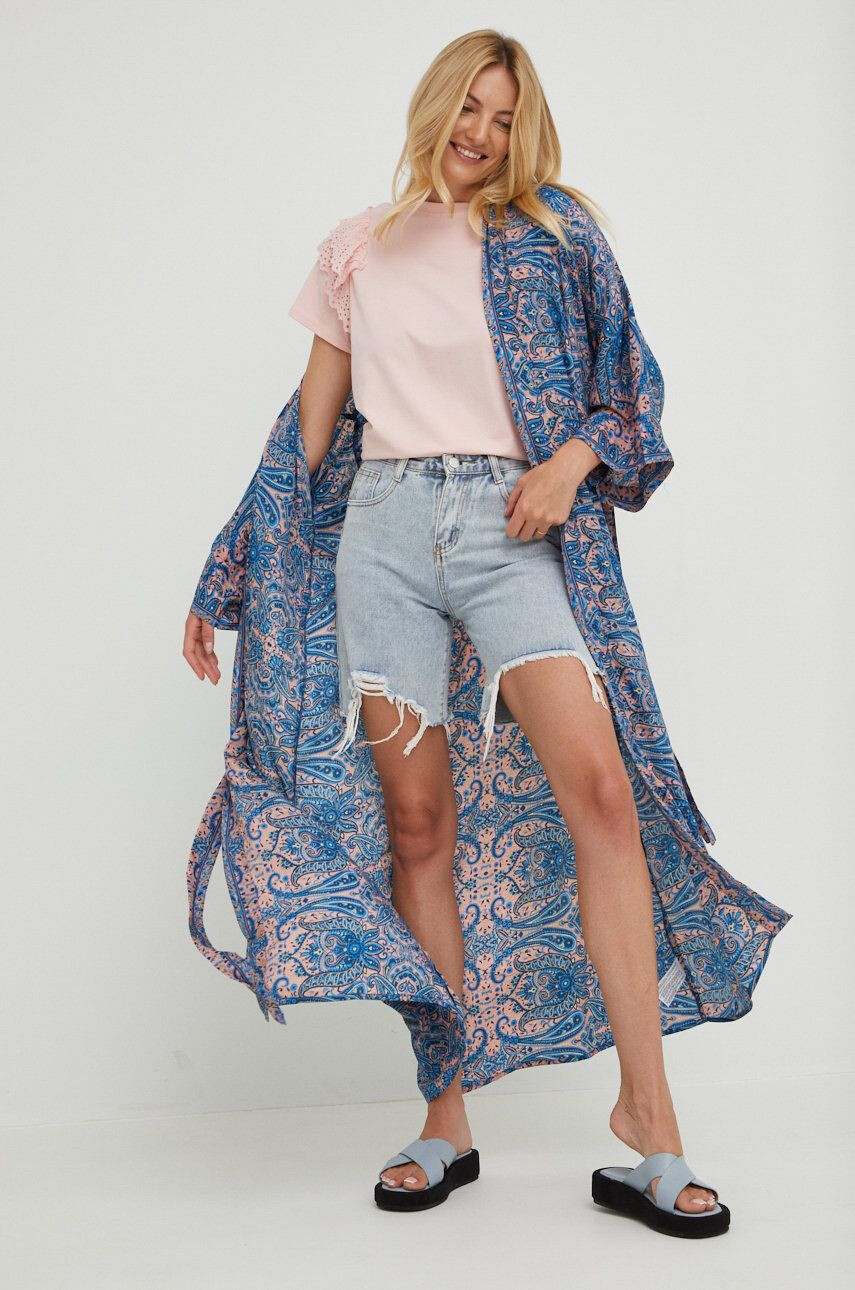 Answear Lab kimono de mătase - Pled.ro